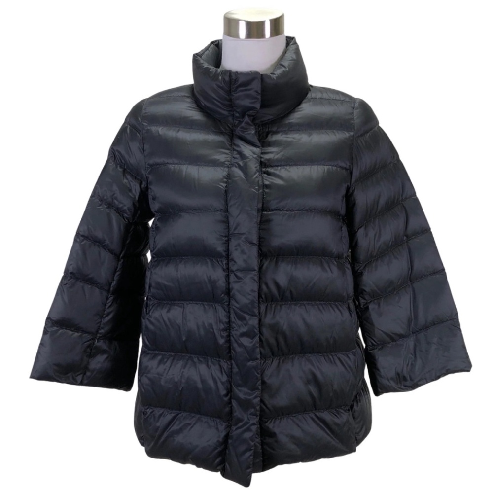 UNIQLO LIGHTWEIGHT DOWN FILLED QUILTED 3/4 SLEEVE  PUFFER JACKET WOMENS LARGE